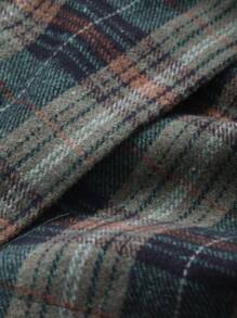 DAZY 女式红色格子短裙，简约时尚休闲日常穿着，秋季服装 - 薄荷綠 - 查看 6