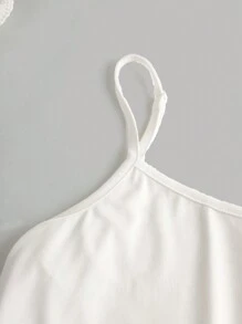 Girlism 3pcs Tween Girls Black & Beige Casual Matching Set, Street Style, Back To School, Ribbed Knit Sleeveless Vest With Camisole Top And Shorts, Spring & Summer  Suitable For Spring & Summer/Daily Wear With Girlfriends/Suitable For Autumn/Winter