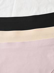 3pcs Minimalist Comfortable Seamless Underwear, Suitable For Teenagers And Daily Wear