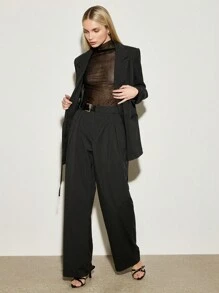 AiiRZ Belted Wide Leg Trouser