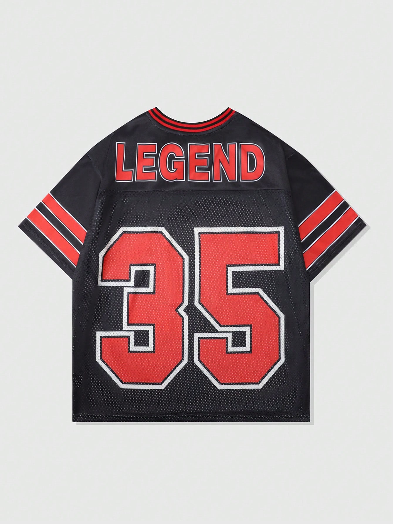 Our Prep Men's Mesh Patchwork Short Sleeve Sports Football Jersey