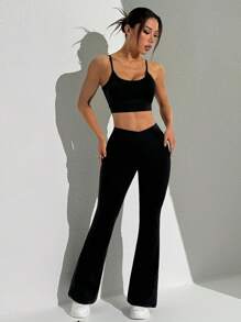 Conjunto deportivo casual y a la moda para yoga y correr