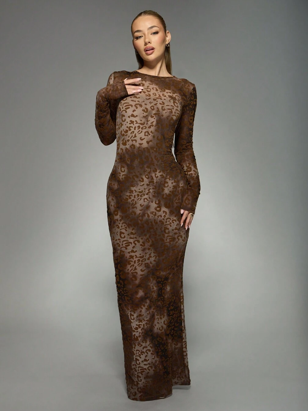 long sleeve bodycon midaxi dress Bershka Long Sleeve Square Neck Bodycon Midaxi Dress in Black