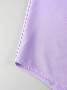 Calvornis Loose Fit Men's Solid Color Long Sleeve Shirt - Mauve Purple - View 5