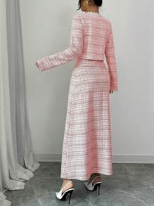 Selianne 女士两件套感恩节服装 - 修身长袖上衣