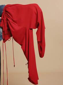 Travachic Mono De Cuello Halter Cruzado Con Nudo Delantero Para Mujeres