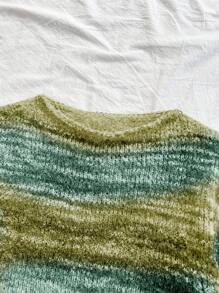 Soleia Women's Holiday Colorful Striped Flared Sleeve Knit Pullover, Fashionable And Warm - Multicolor - View 5