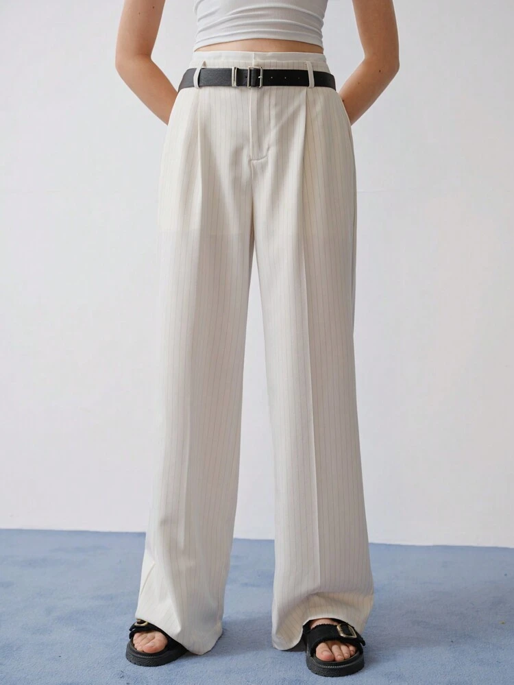 MOTF STUDIO PRESS CREASED TAILORED WIDE LEG SUIT PANTS,SPRING/SUMMER