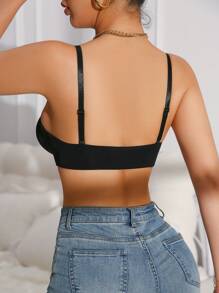 Sujetador con aros de estilo bandeau con copa moldeada de comodidad suave
