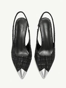 CUCCOO CHICEST Pointed Toe Stiletto Women High Heels Valentine's Day - Black - View 3