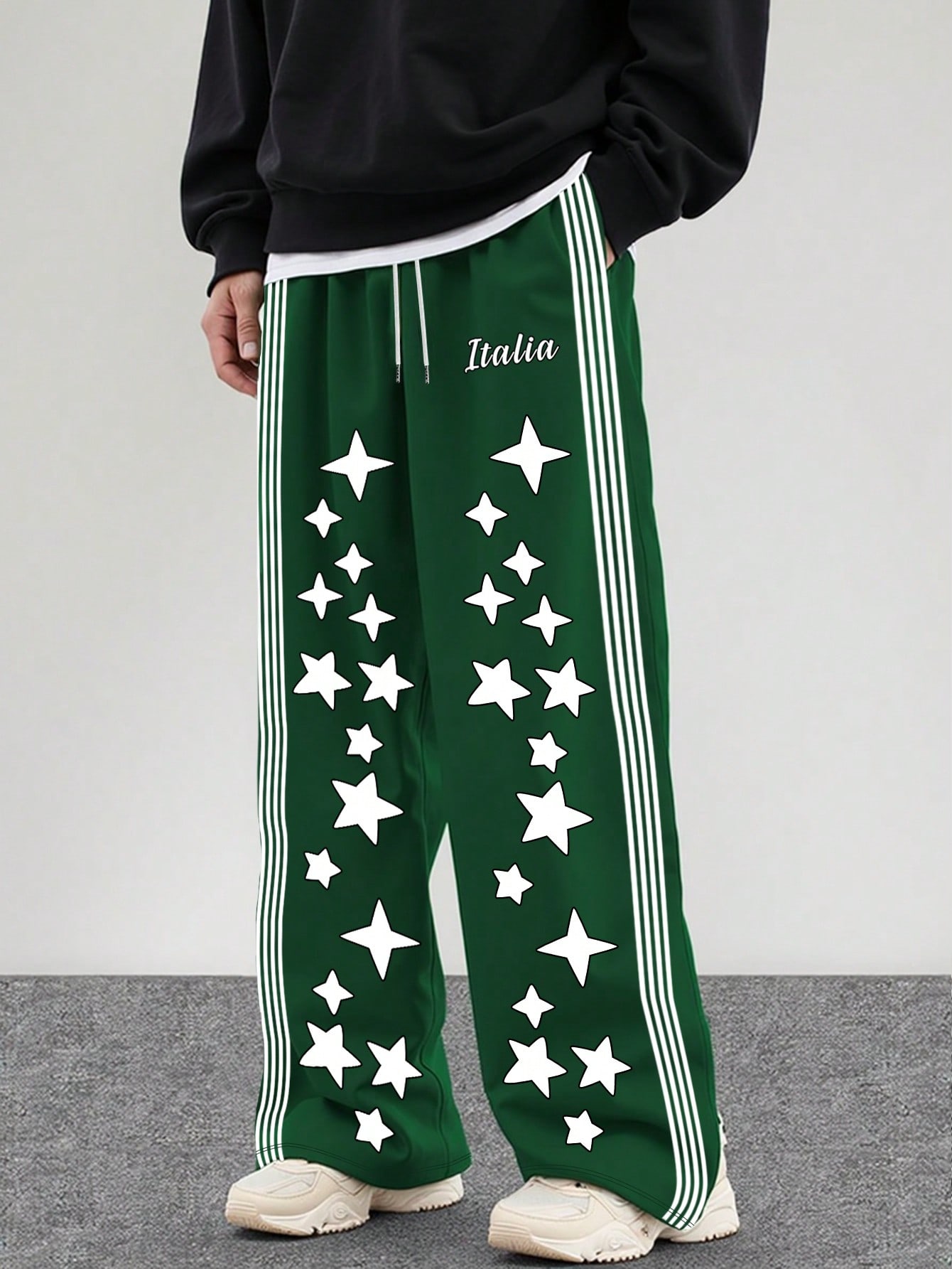 Men's Simple Fashion Casual Drawstring Pants, Everyday Wear