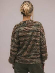 MUSERA Women Cardigans Spring Casual Y2k 90's Stripe Oversized Airport Holiday Summer Back To School Winter Everyday Chic Sweater Spring - Multicolor - View 3