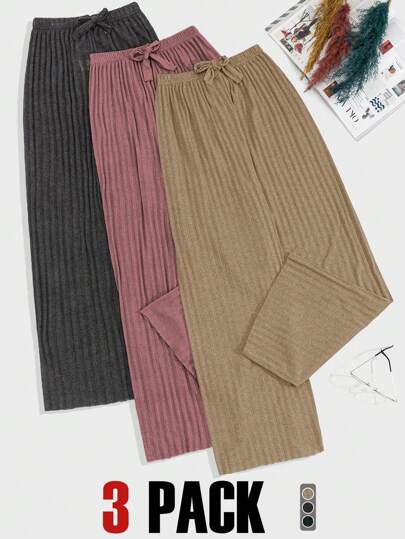 EURMUSE Komplet spodni z dzianiny 100% bawełny, 3 sztuki, rozmiar Petite