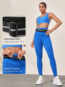 GLOWMODE Break A Sweat Quick-Dry Lightweight Adjustable Belt Reflective Running Belt Bag