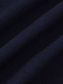 SHEIN LUNE 女式大码休闲修身百搭裤 - 藏蓝色 - 查看 7