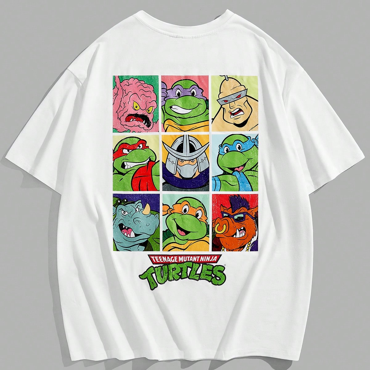 Camiseta de manga corta informal con estampado de tortuga de talla grande para hombre, de verano