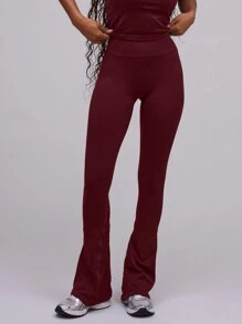 Musera Sport High Waist Flared Yoga Pilates Pants Trousers, Padel, Tennis, Pickleball Gym Fitness Fall  Daily Casual