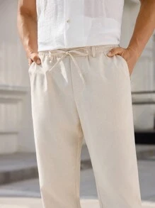 Manfinity VCAY 2pcs/Set Men's Fitted Mandarin Collar Short Sleeve Casual Shirts, Suitable For Daily Wear - Multicolor - View 6