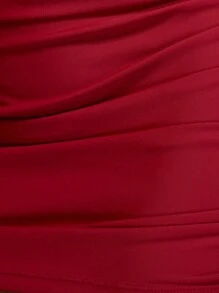 MISSGUIDED Ruched Side-Tie Mini Skirt For Club Party Beach Summer Casual Bodycon Stretchy Pull-On Wrap Style Form-Fitting Fashion Statement Evening Wear Christmas