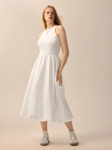 SHEIN Unity 节日连衣裙 白色女士连衣裙 - 白色 - 查看 6