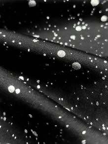 SHEIN Clasi Vestido corto casual de mujer con mangas largas y cuello alto en bloques de color