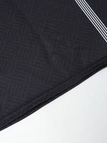 Manfinity RSRT Men's Colorblock Striped Short Sleeve Polo Shirt And Shorts Set