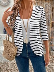 EMERY ROSE Spring Clothes Women Casual Daily Wear Minimalist Fashion Jacket In Fall/Winter