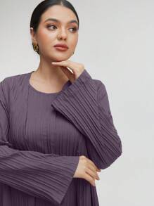 Mulvari Solid Tank Top & Pants & Open Front Coat