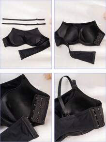 Sujetador con aros de estilo bandeau con copa moldeada de comodidad suave