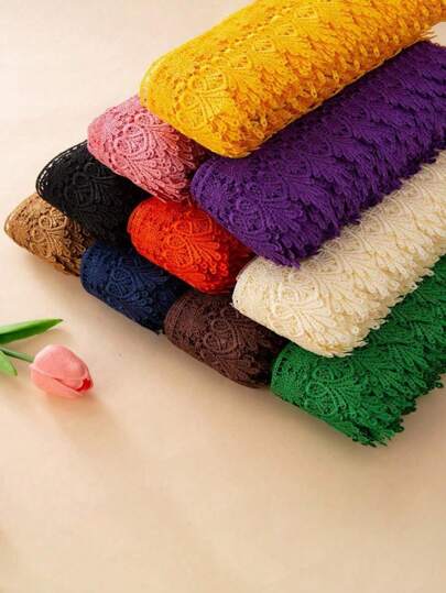 8.5 厘米宽钩针刺绣花边（1/15 码长）– DIY 工艺花边，适用于服装、家居装饰、枕头、桌布、窗帘、床裙、派对装饰、女士连衣裙、裙子和内衣 – 用于缝纫和点缀的柔软装饰花边