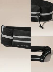 GLOWMODE Break A Sweat Quick-Dry Lightweight Adjustable Belt Reflective Running Belt Bag