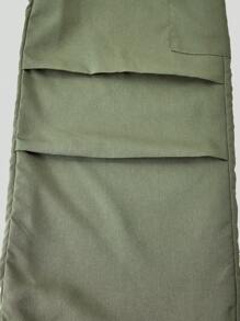 SHEIN ChillGRL 2 Pcs/Set Tween Girl Graphic Tee Paired With Cargo Pants, Casual Street Style Outfit, Spring/Summer,Holiday,Summer,Travel, School, Campus, College Summer Holiday - Multicolor - View 7