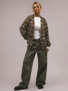 MUSERA Women Cardigans Spring Casual Y2k 90's Stripe Oversized Airport Holiday Summer Back To School Winter Everyday Chic Sweater Spring - Multicolor - View 4