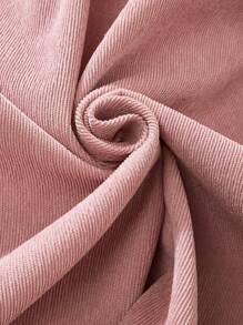 Tween Girl Flower Embroidery Ruffle Hem Dress - Pink - View 9