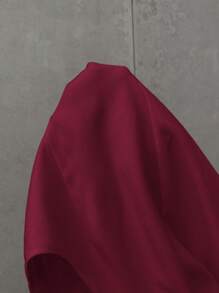 CosyJoli Plus Size Women's Summer And Autumn Fall Women New Fashion Casual Elegant Commuter Work Back To School Old Money Style Teacher Business Women Vest 4th Of July Vest Casual Women Vest Suit Winter - Burgundy - View 7