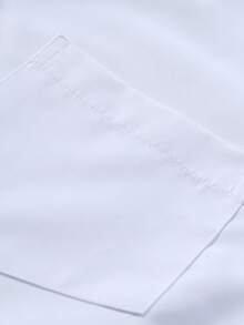 Manfinity Mode Men's Casual Minimalist Versatile Long Sleeve Shirt - White - View 4