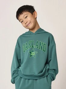 SUMWON 奥克兰之星运动服套装超大连帽衫慢跑裤运动休闲两件套服装节日装