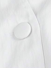 Maweii 大码女式立领纽扣夹克，适合日常穿着。秋冬季，新年，新款，外套，时尚，百搭。 - 白色 - 查看 7