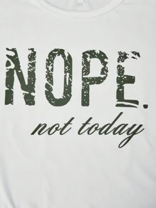 SHEIN ChillGRL 2 Pcs/Set Tween Girl Graphic Tee Paired With Cargo Pants, Casual Street Style Outfit, Spring/Summer,Holiday,Summer,Travel, School, Campus, College Summer Holiday - Multicolor - View 5