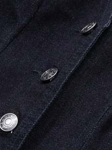 DAZY Western Style Women's Cowboy Clothing V-Neck Vest Wide-Leg Pants Women's Denim Suit Work Women Clothes - Dark Wash - View 9