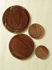 天然相思木圆盘，手工水果盘，日式寿司蛋糕甜点盘，木制餐具，厨房，圣诞礼物