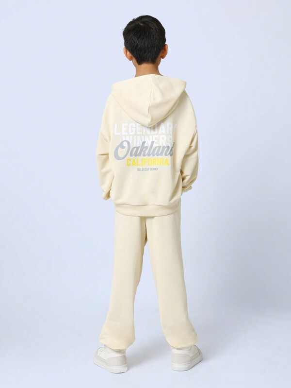 SUMWON Conjunto de sudadera con capucha y pantalones de chándal de la leyenda de Oakland, California, serie de la Copa de Oro, coordinado de ropa de estar en casa, ropa casual y de calle de invierno y vacaciones, conjunto de dos piezas