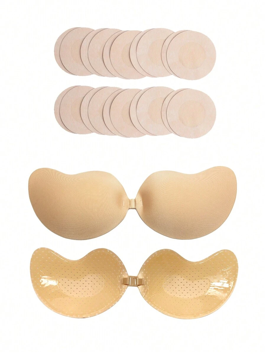Women's Invisible Bra Petals & Chafing Guards Sweat Absorbent Pad - Apricot - View 1