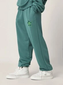 SUMWON 奥克兰之星运动服套装超大连帽衫慢跑裤运动休闲两件套服装节日装