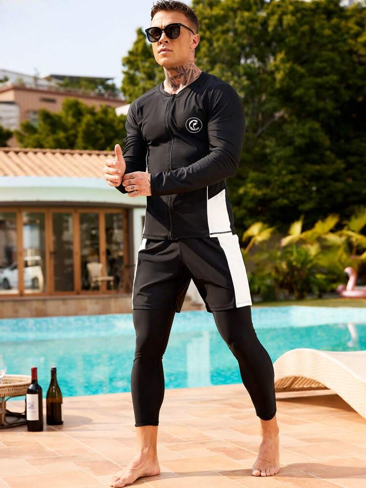 Y-3 ハワイアンプリント ワンピース水着　男性用とカップル Y-3 ハワイアンプリント ワンピース水着 男性用とカップル