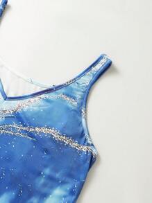 INAWLY Plus Size Women's Fashionable V-Neck Sleeveless Top, Summer Graphic Tees Women Tops - Multicolor - View 4