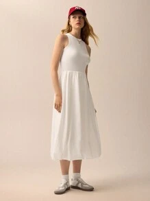 SHEIN Unity 节日连衣裙 白色女士连衣裙 - 白色 - 查看 1