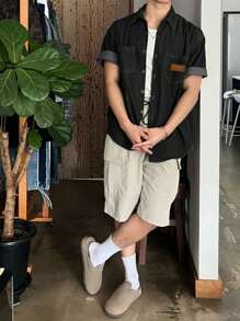 DAZY Summer Label Printed Denim Jacket - Black - View 4