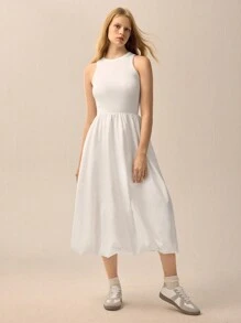 SHEIN Unity 节日连衣裙 白色女士连衣裙 - 白色 - 查看 4