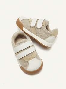 Cozy Pixies 4-Season Toddler Fashion Vintage Style Soft Bottom Lightweight Breathable Mesh Casual Sports Shoes - Apricot - View 8